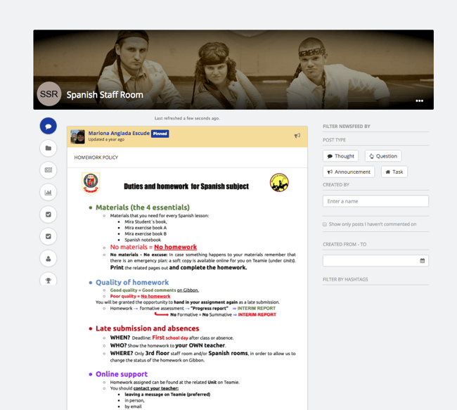 Staff on-boarding -  Alternate use of Teamie LMS at LTPSS